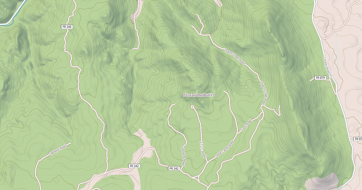 Map preview of Pizza and RedBull