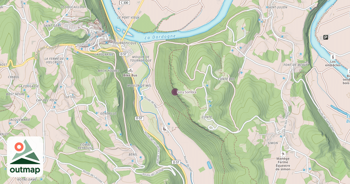 Map of Sol y Sombra