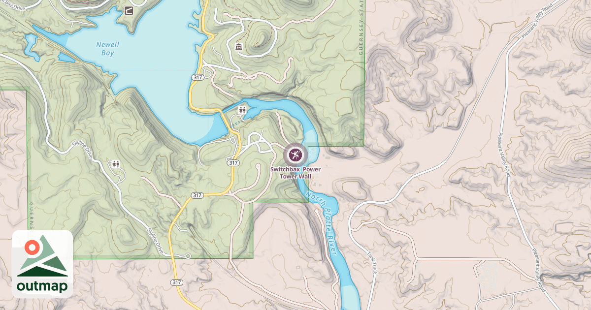 Map of Switchbax  Power Tower Wall