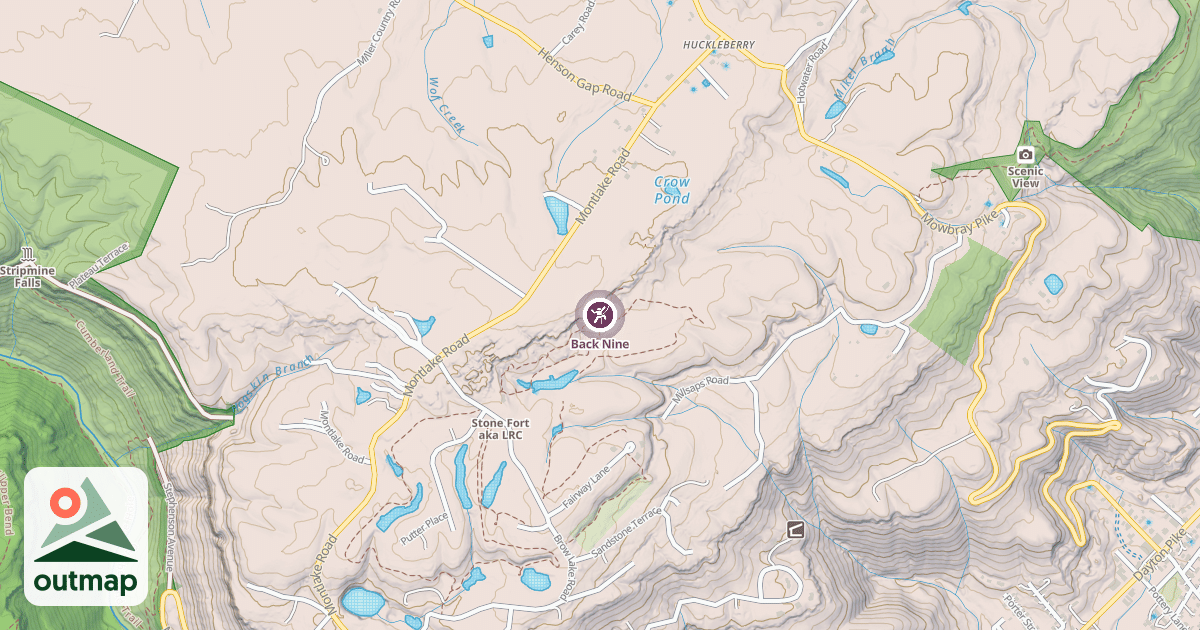 Map of Back Nine