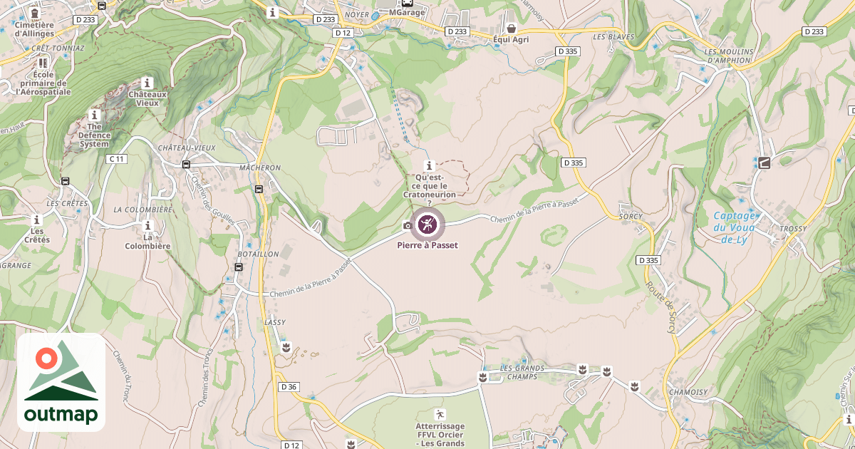 Map of Pierre à Passet