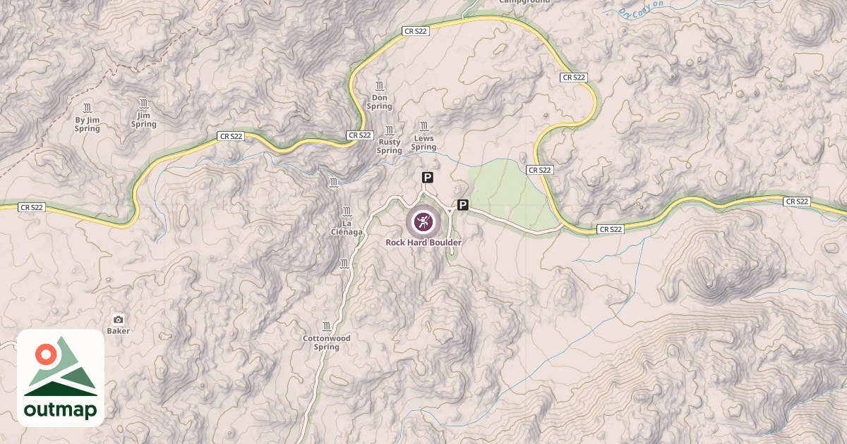 Map of Rock Hard Boulder
