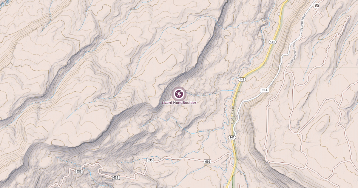 Map preview of Lizard Hunt Boulder