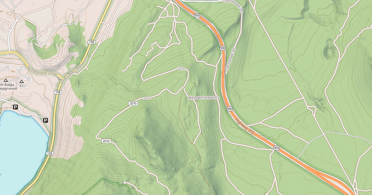 Map preview of Big Reach Arete