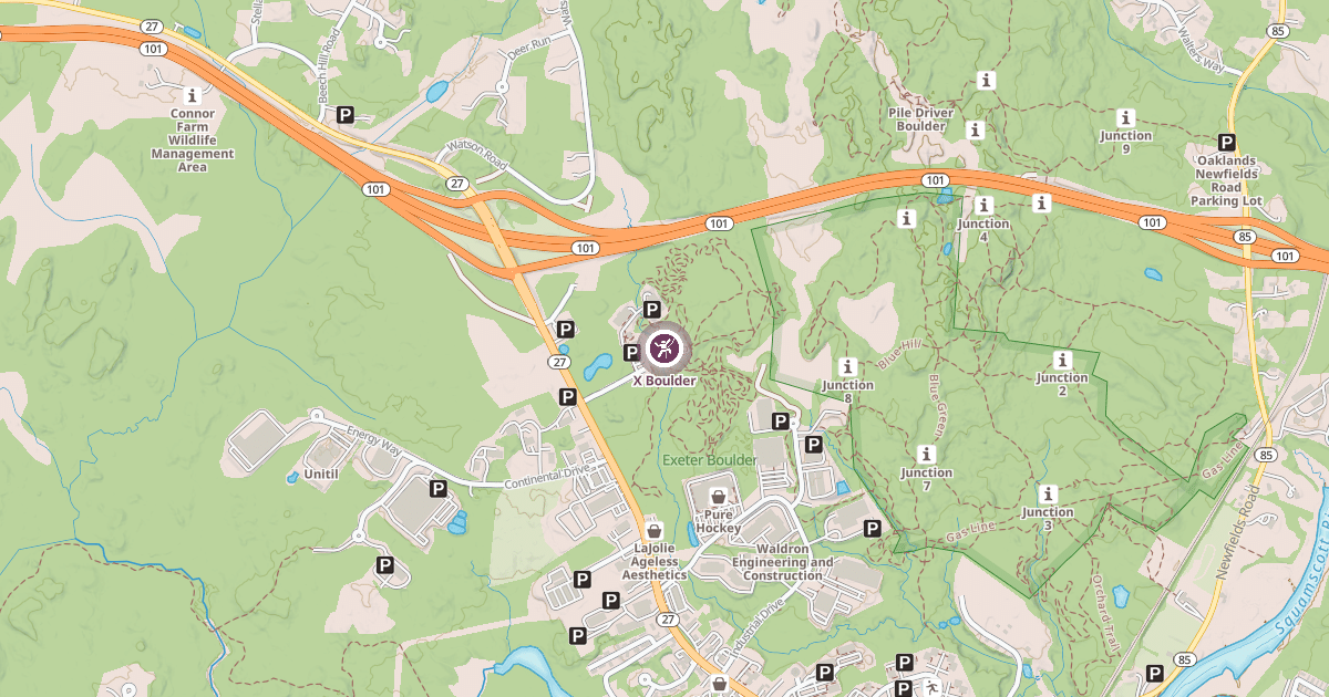 Map preview of X Boulder