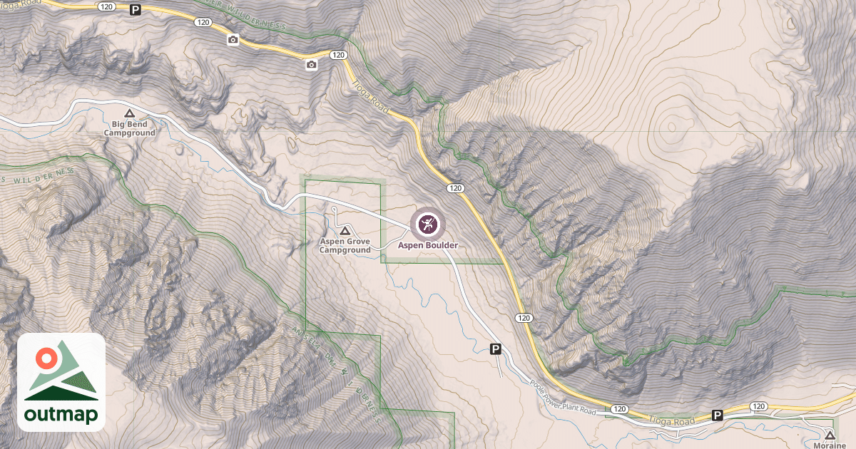 Map of Aspen Boulder