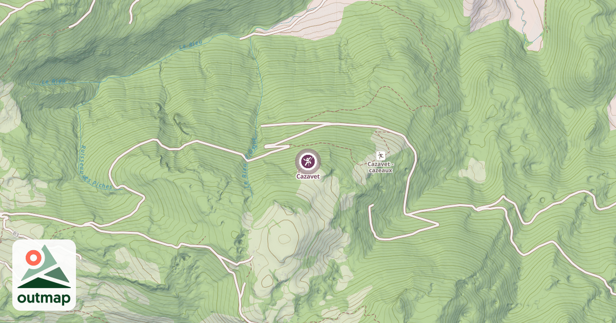 Map of Cazavet