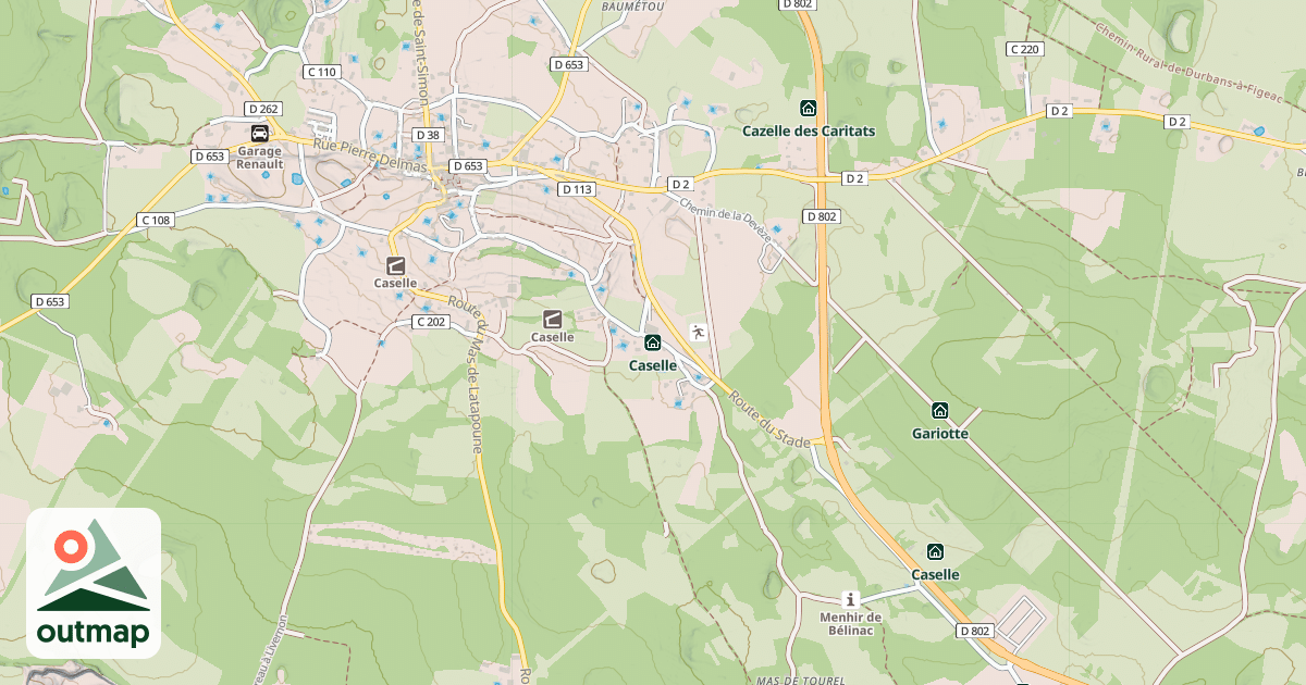 Map of Caselle