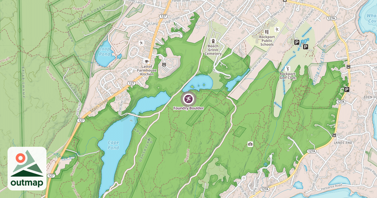 Map of Foundry Boulder