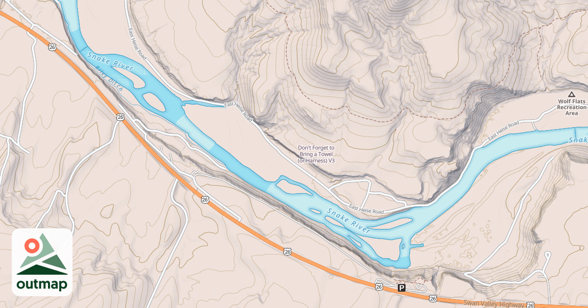 Map of Don't Forget to Bring a Towel (or Harness)