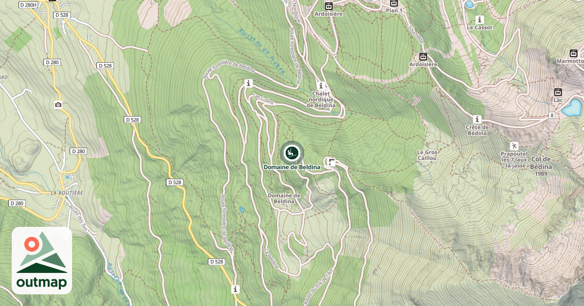 Map of Domaine de Beldina