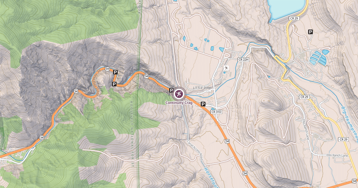 Map preview of Continuity Crag
