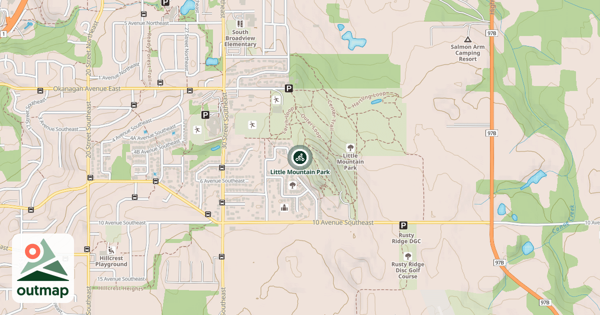 Map of Little Mountain Park