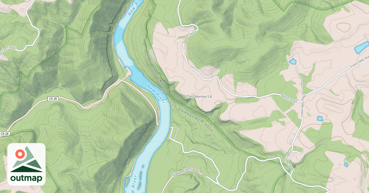 Map of Thru-Mortise