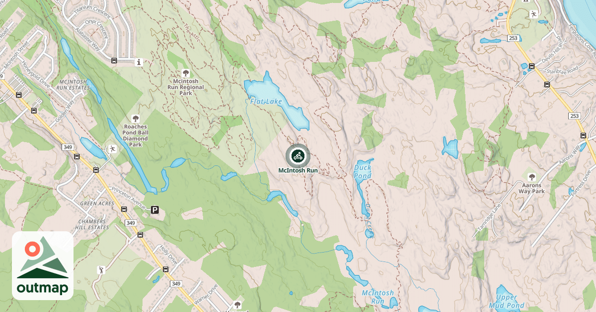 Map of McIntosh Run