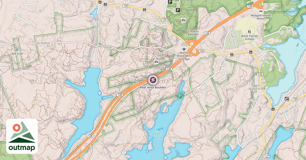 Map of Rest Area Boulder