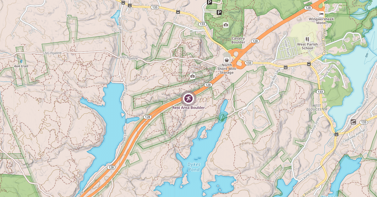 Map preview of Rest Area Boulder