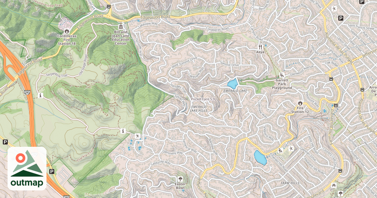 Map of Pocket Face