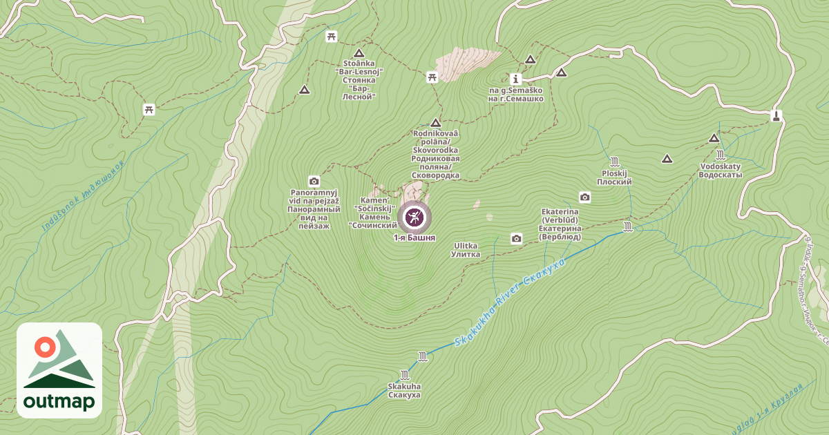 Map of 1-я Башня