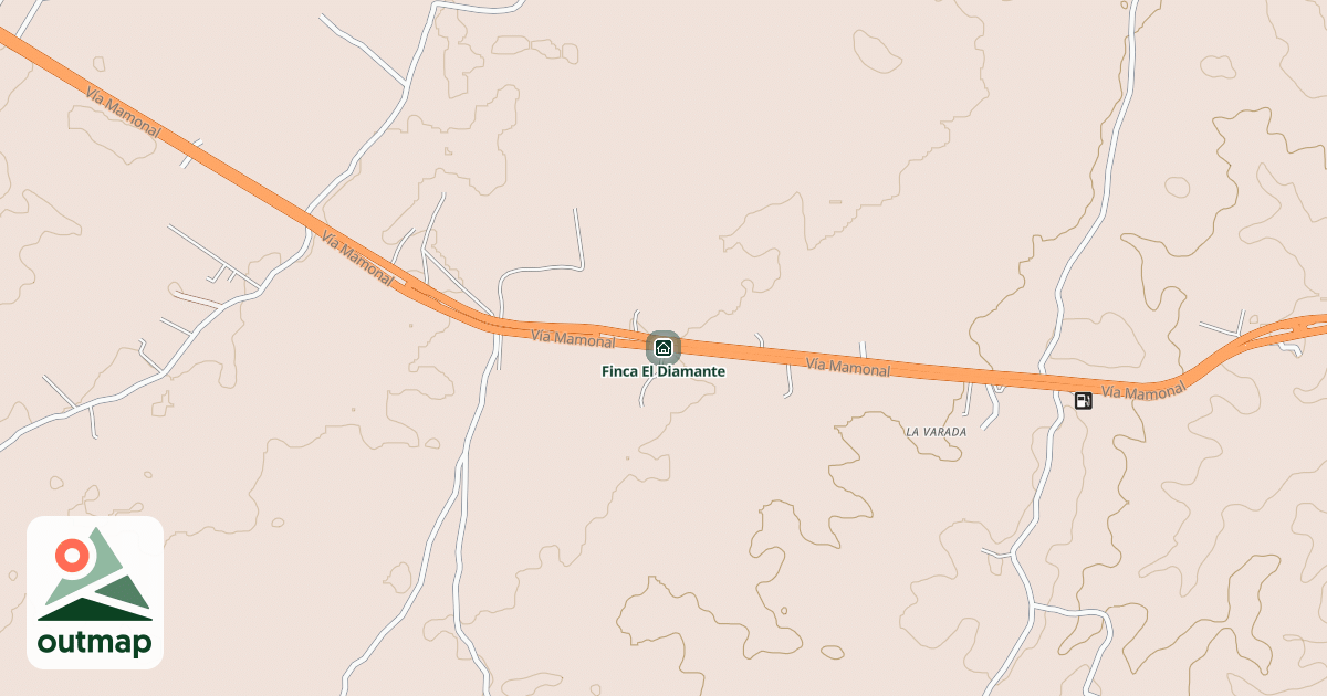 Map of Finca El Diamante