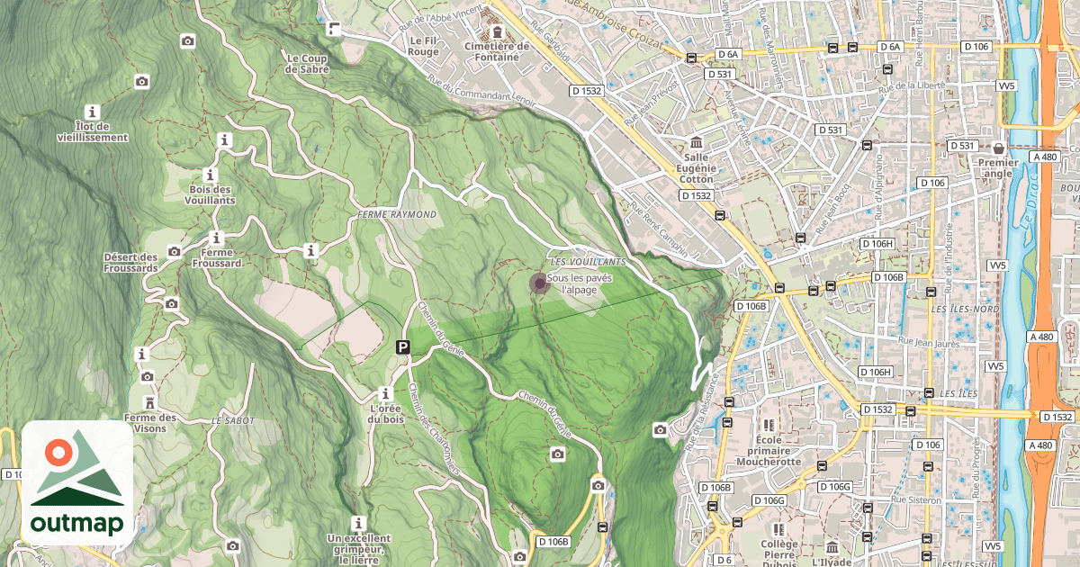 Map of Sous les pavés l'alpage
