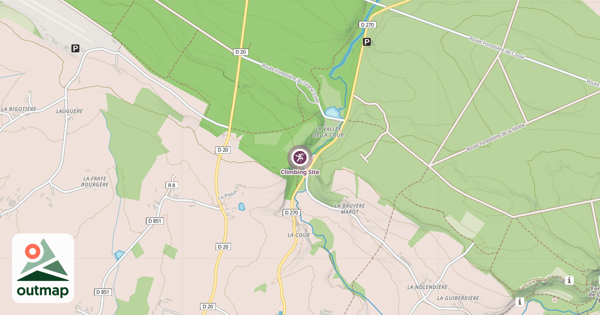 Map of Climbing Site