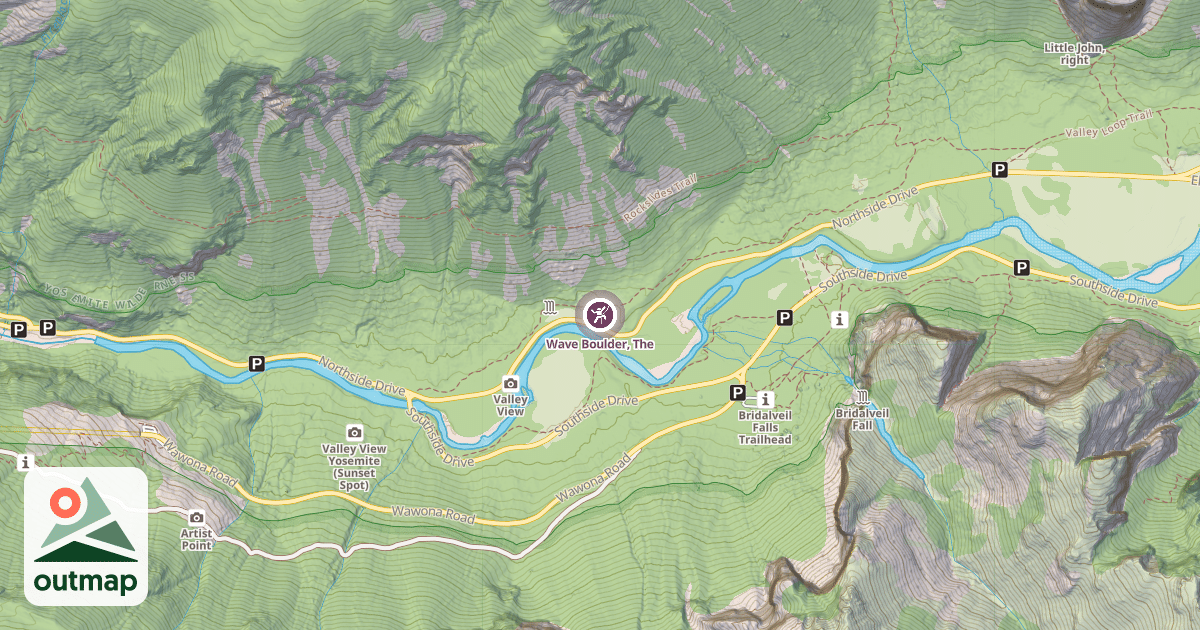 Map of Wave Boulder, The