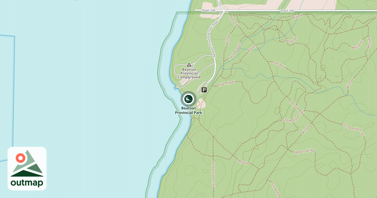 Map of Beatton Provincial Park