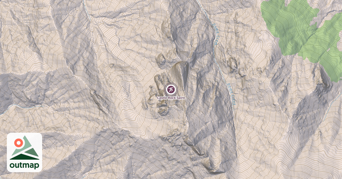 Map of Castle Rock Spire