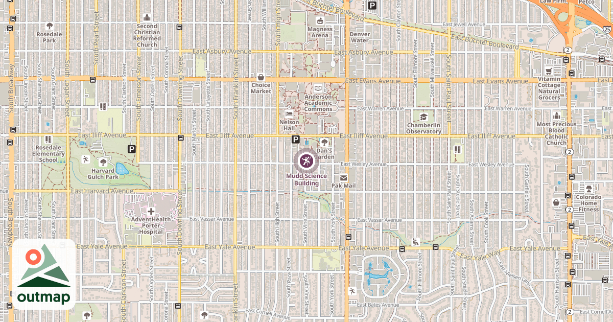Map of Mudd Science Building