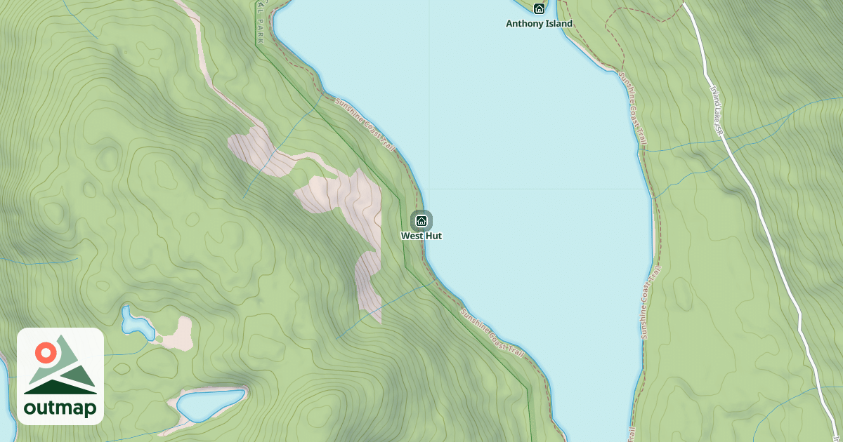 Map of West Hut