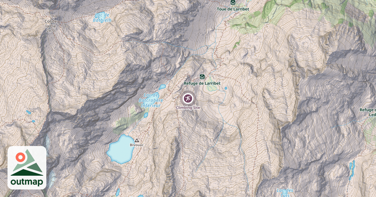 Map of Climbing Site