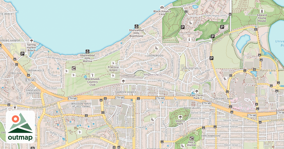 Map of Alligator Clip