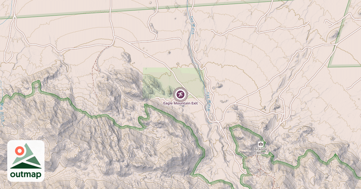 Map of Eagle Mountain Exit