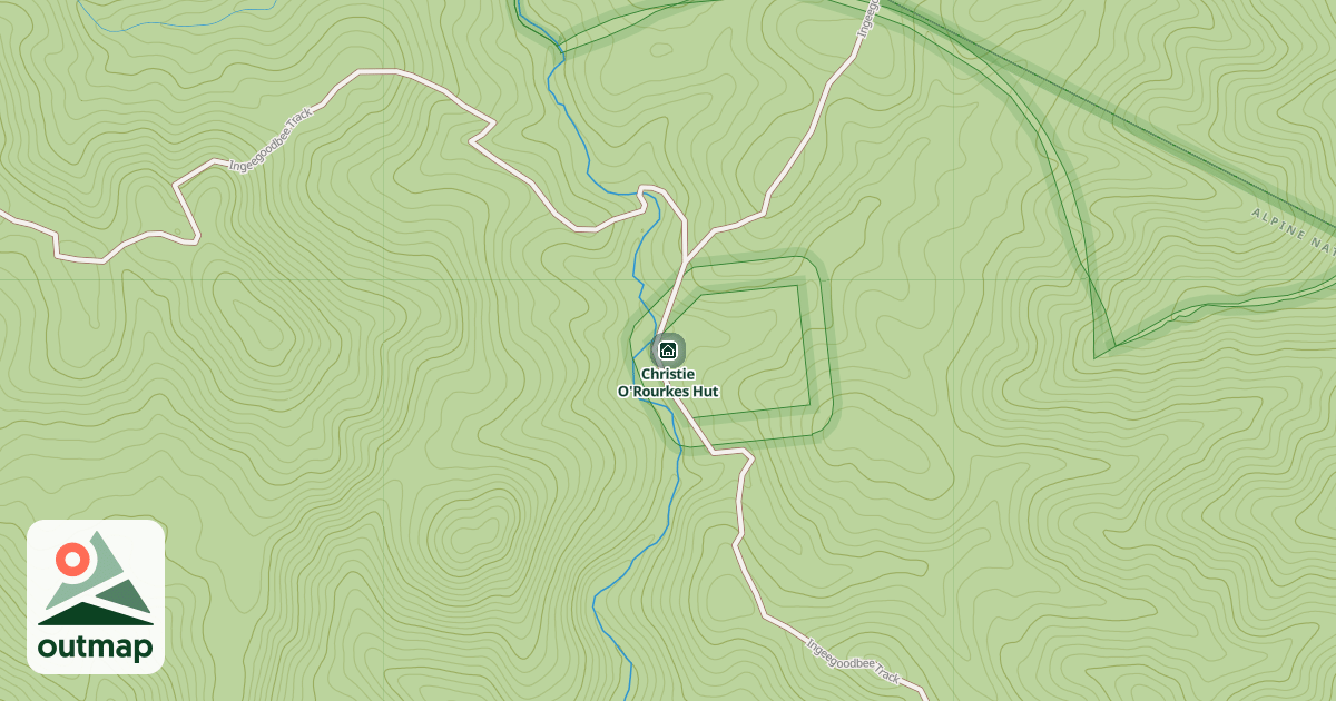 Map of Christie O'Rourkes Hut