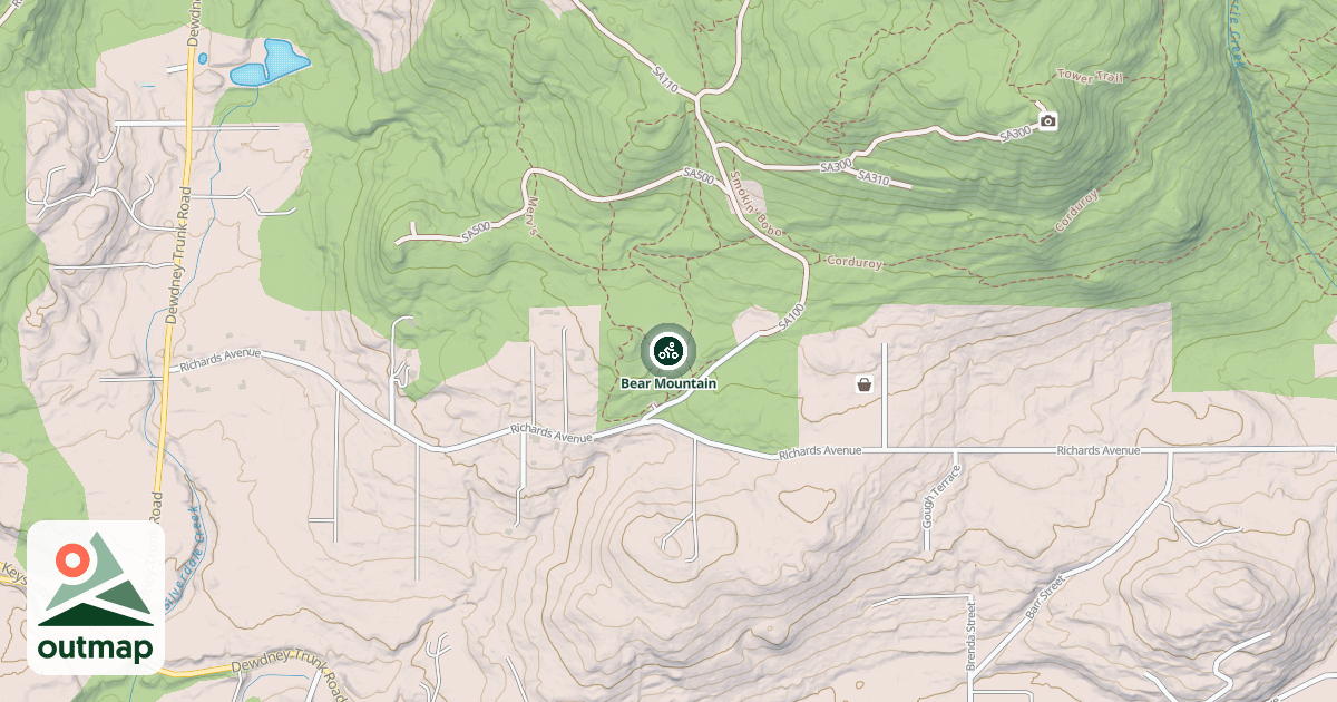 Map of Bear Mountain