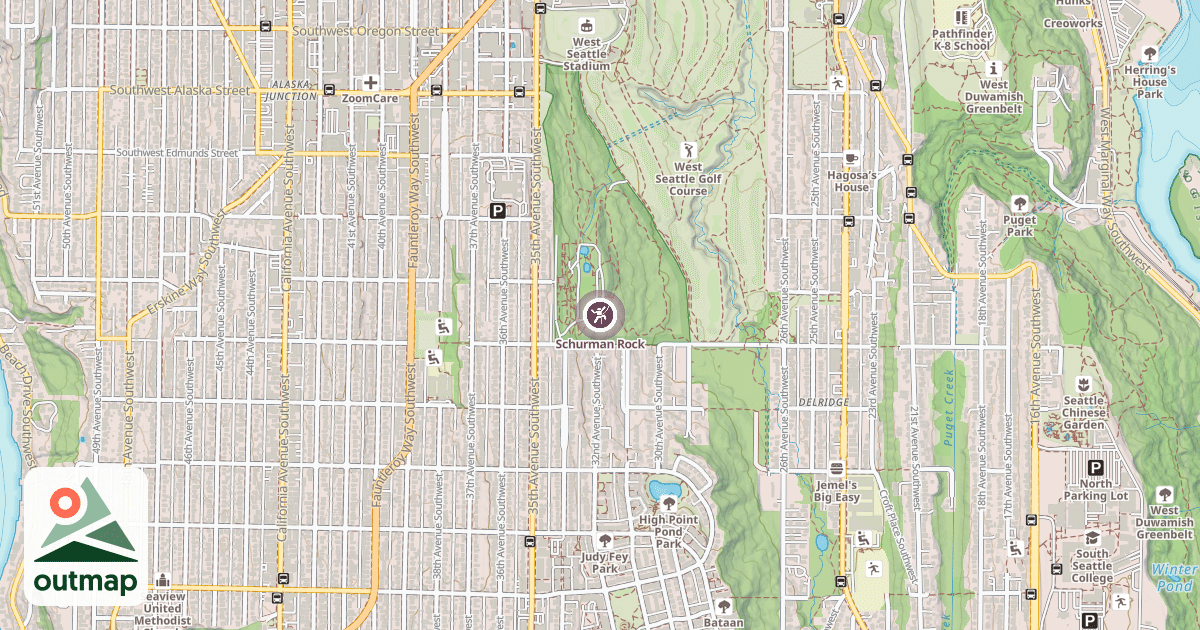 Map of Schurman Rock