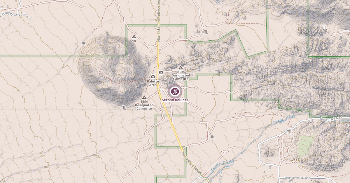 Map preview of Second Boulder