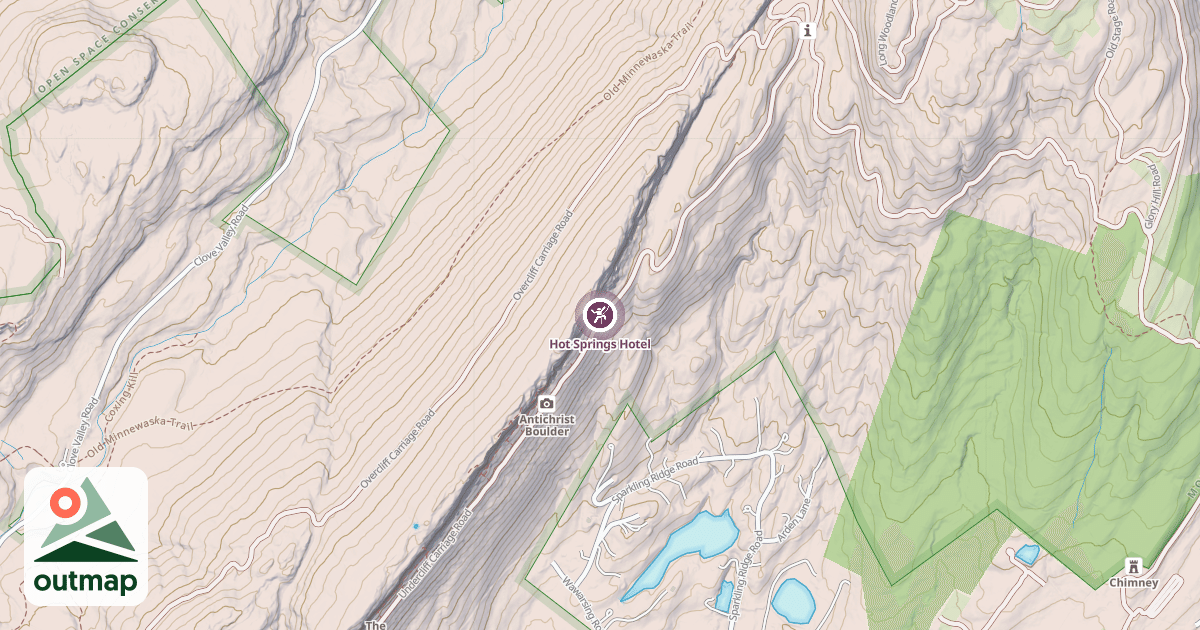 Map of Hot Springs Hotel
