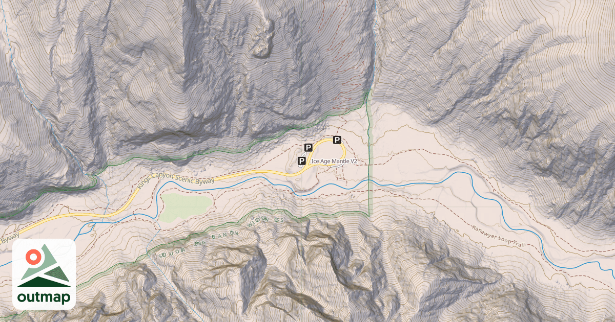 Map of Ice Age Mantle
