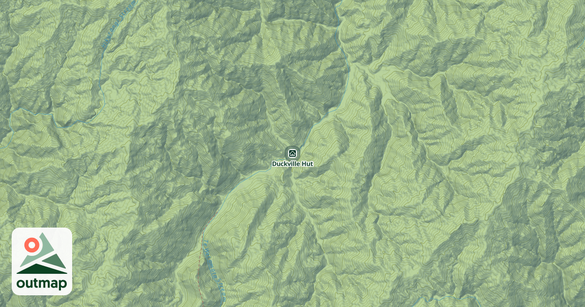 Map of Duckville Hut