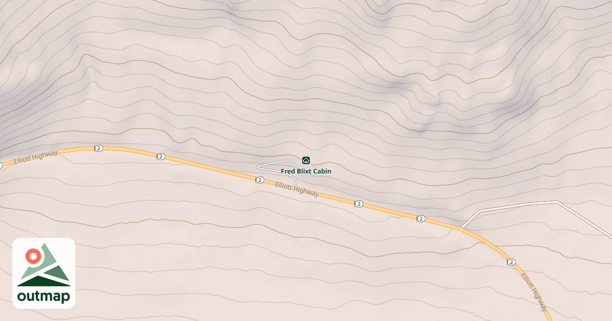Map of Fred Blixt Cabin