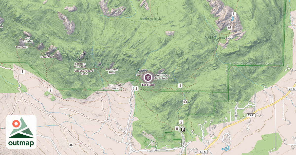 Map of Bat Flake