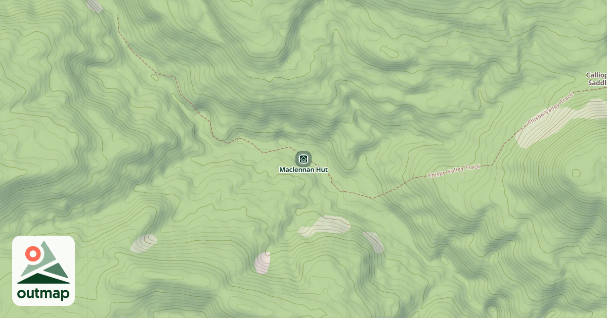 Map of Maclennan Hut