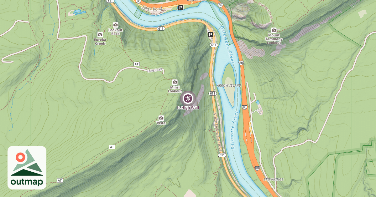 Map of h. High Wall