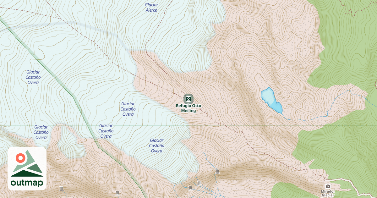 Map of Refugio Otto Meiling