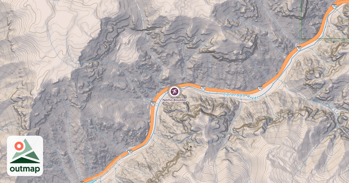 Map of Nemo Boulder