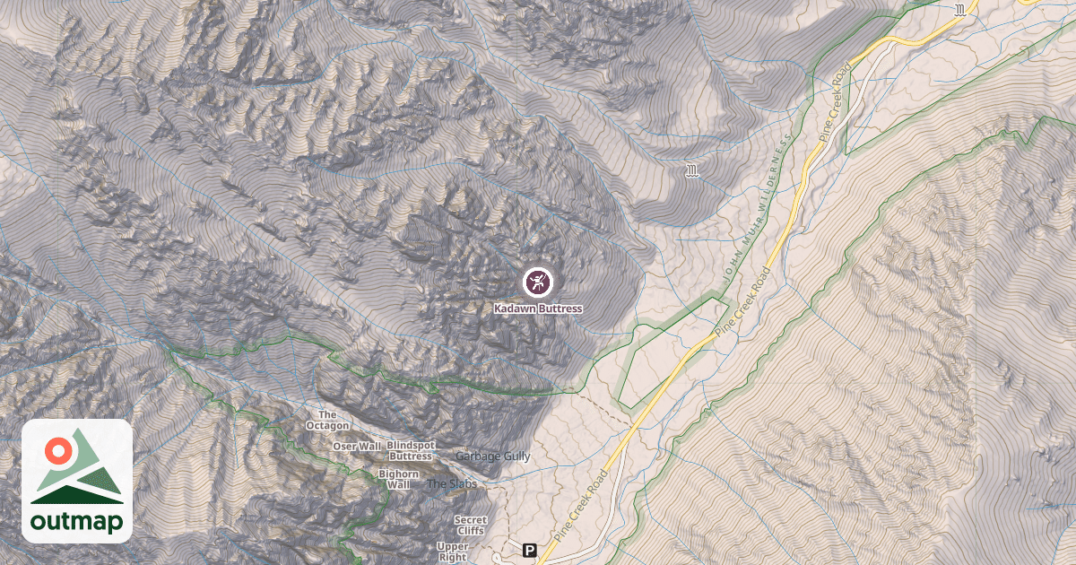 Map of Kadawn Buttress
