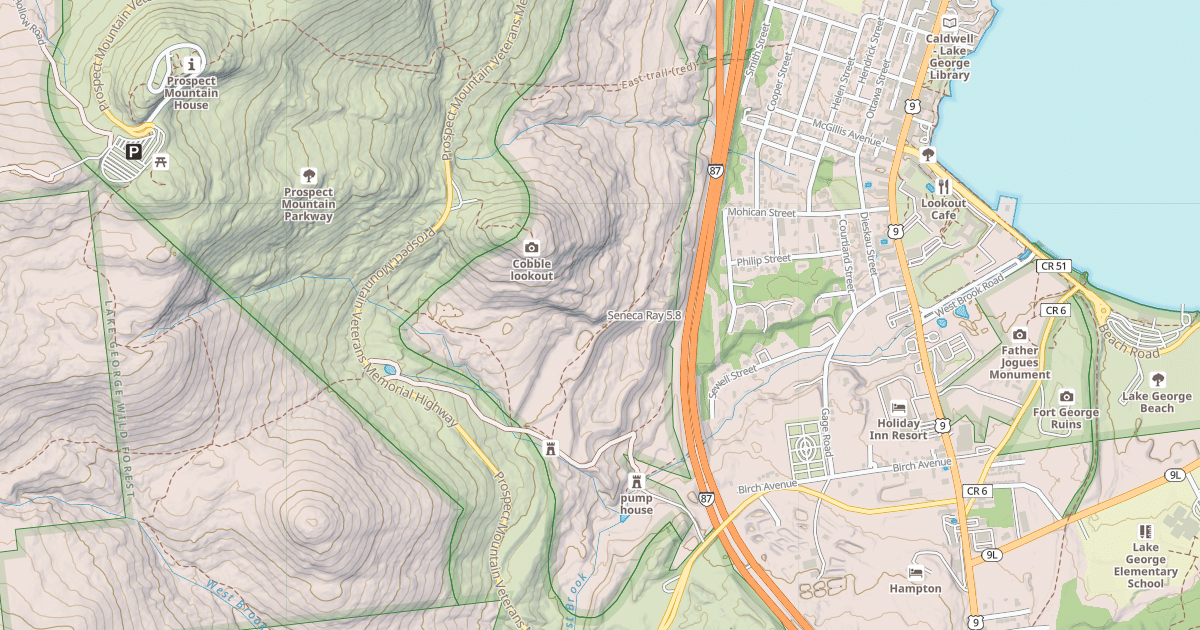Map preview of Seneca Ray