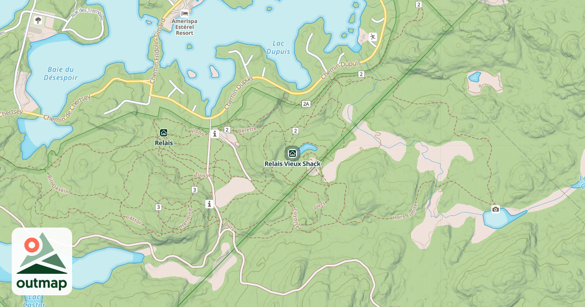 Map of Relais Vieux Shack